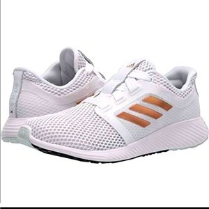 Adidas Edge Lux 3 white & gold workout shoes